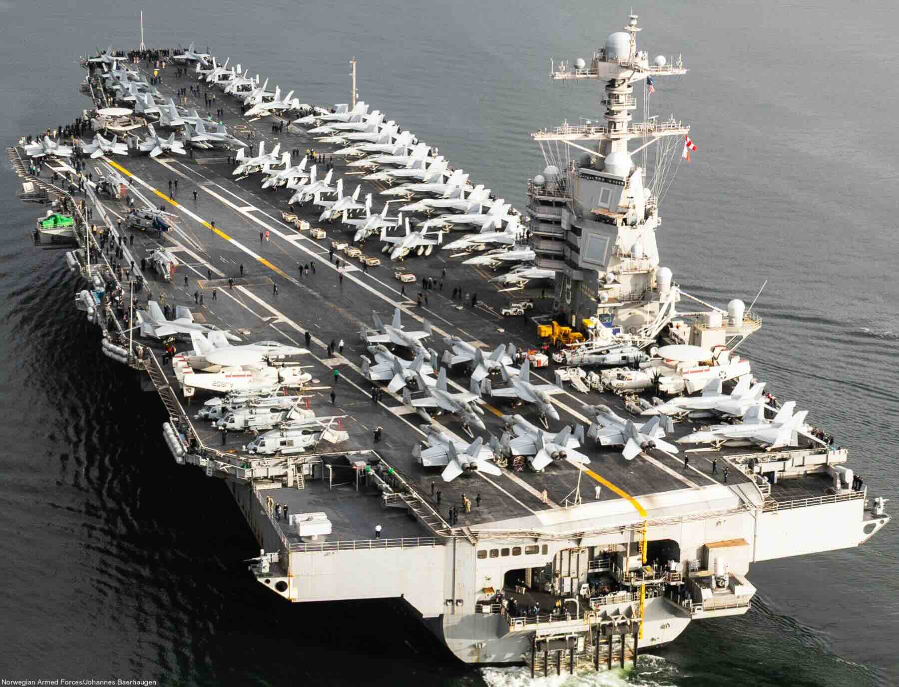 Aircraft Carrier Arrives in the Caribbean