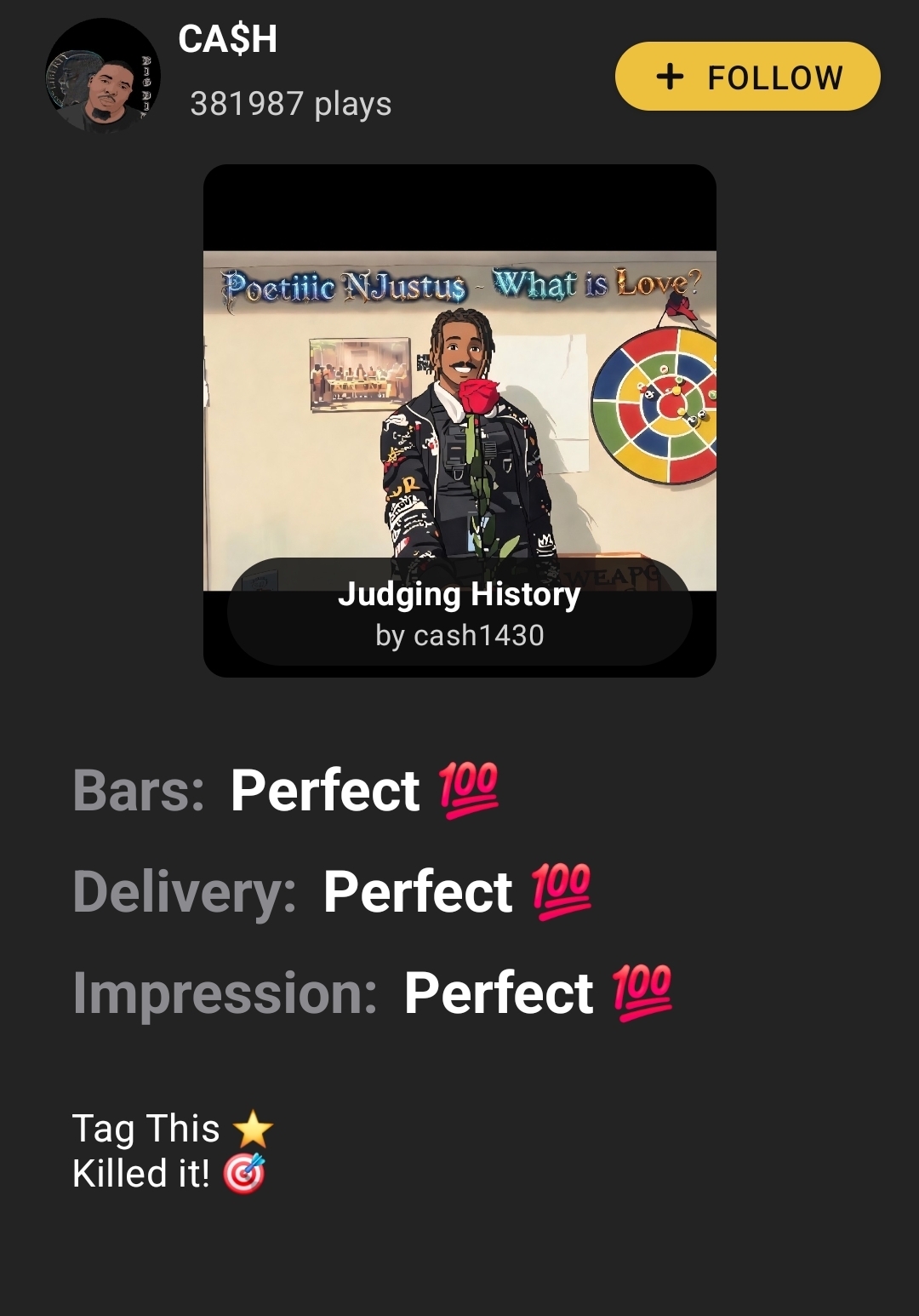 Rap Fame Perfect 100 Review