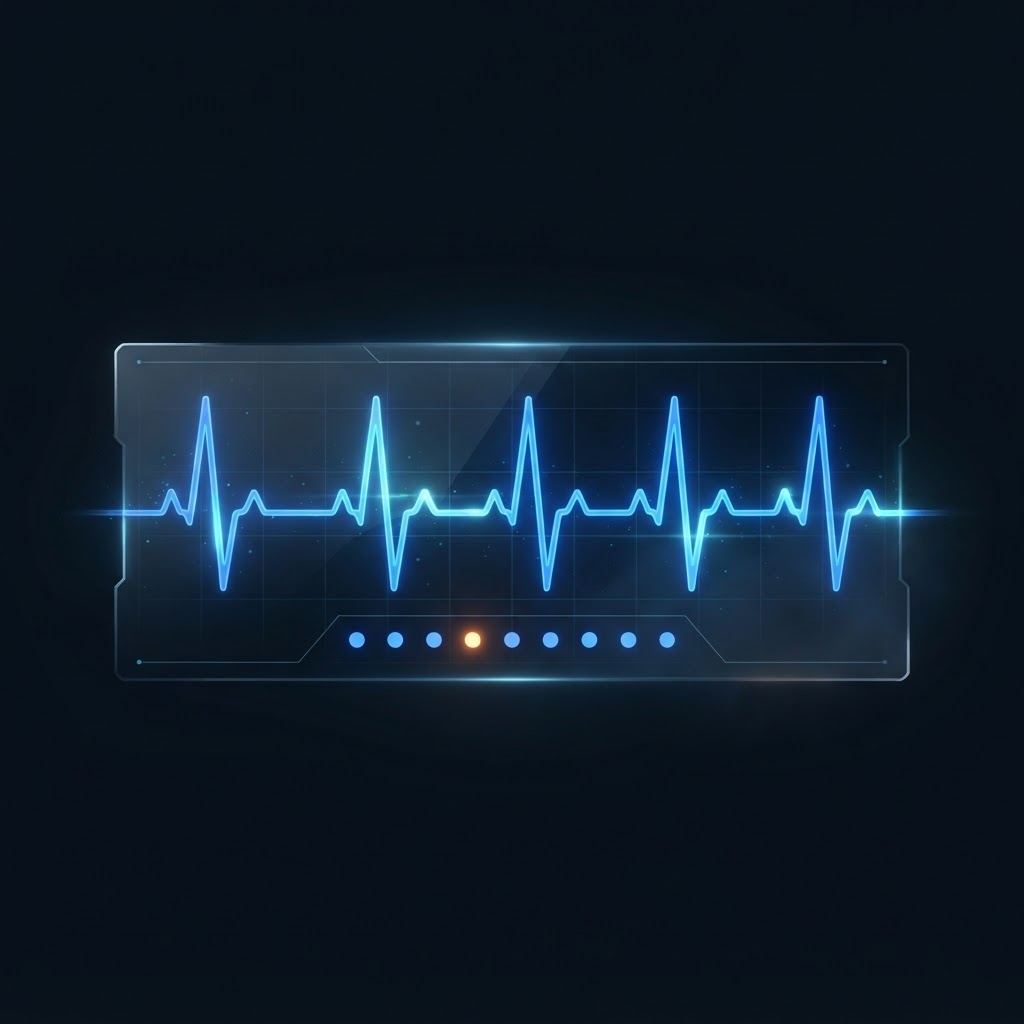 Illustrative graphic of a live vehicle status pulse