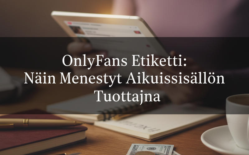 OnlyFans Etiketti: Näin Menestyt Aikuissisällön Tuottajana