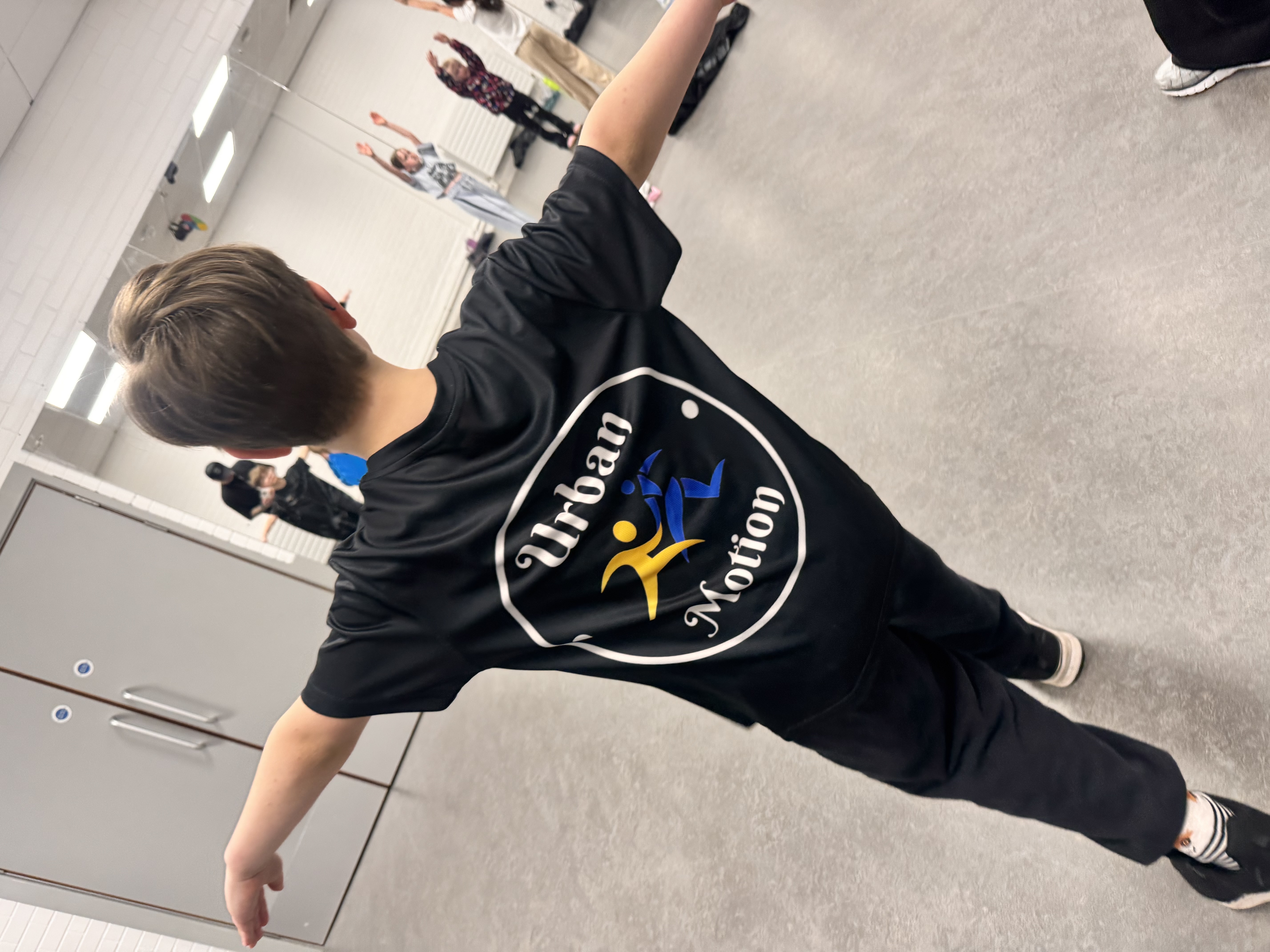 Street dance class in the studio