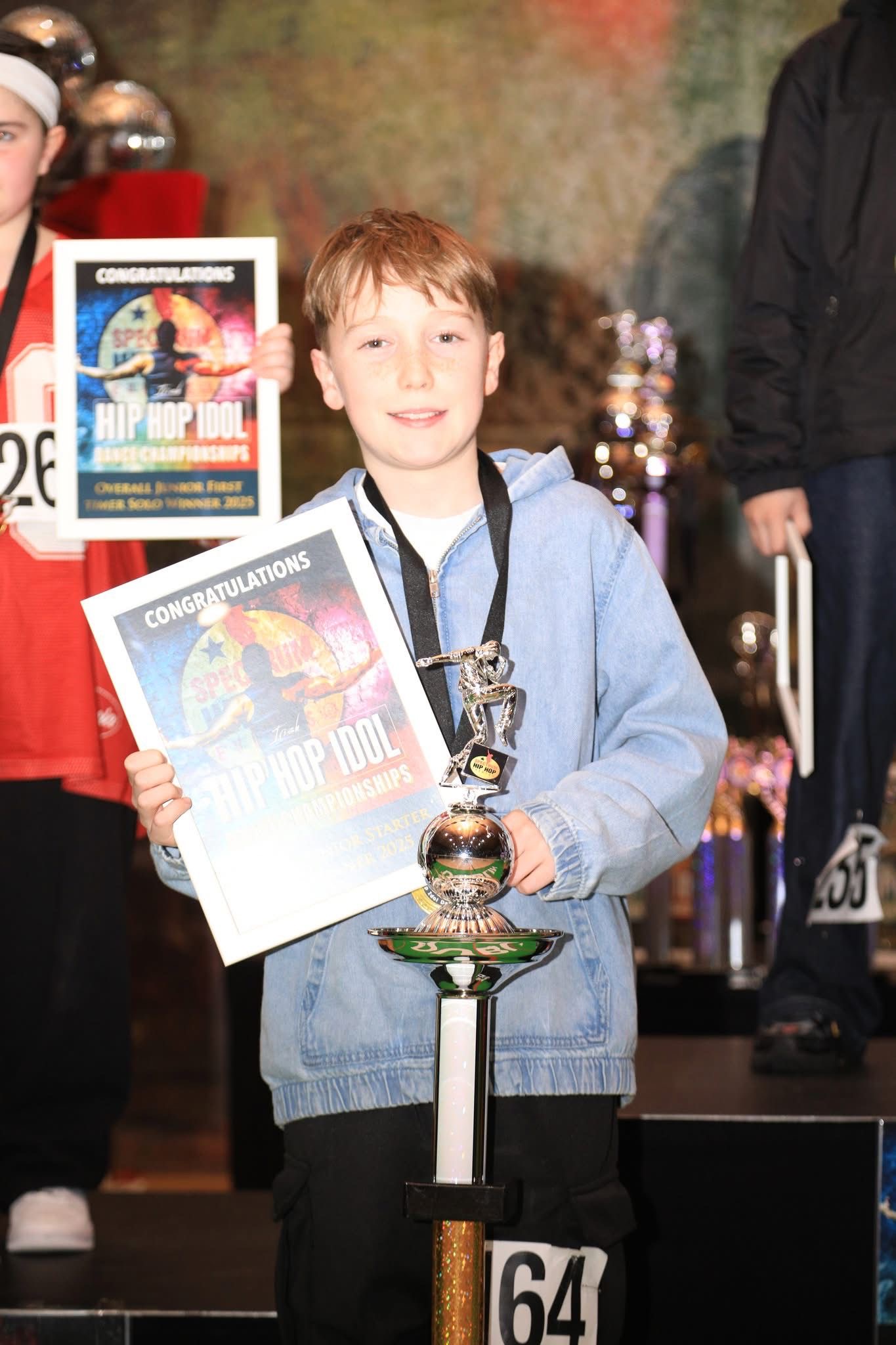 Champion at the Hip Hop Idol dance championships