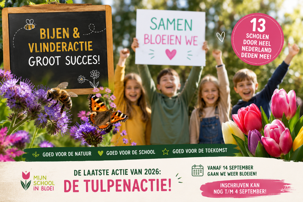 Bijen- en Vlinderactie groot succes: 13 basisscholen doen mee!