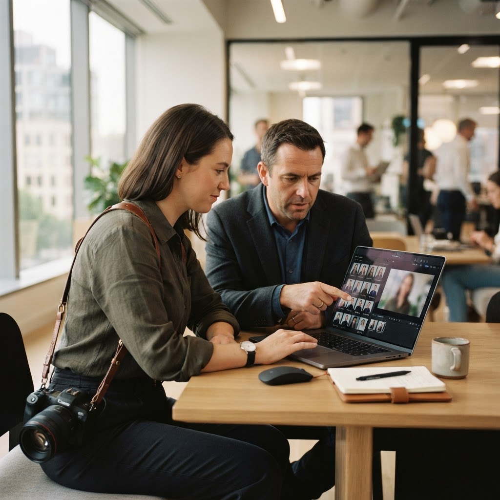 Headshot Photography Workflow: Streamline Corporate Client Selections