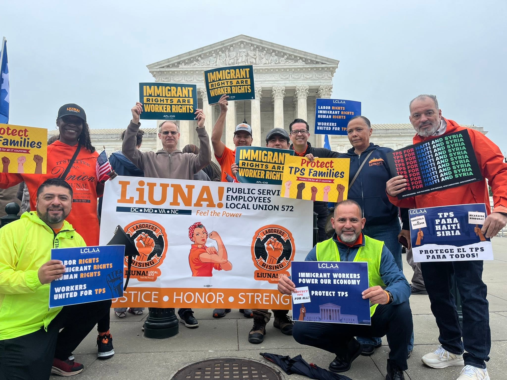 LIUNA Local 572 members advocating at the U.S. Supreme Court