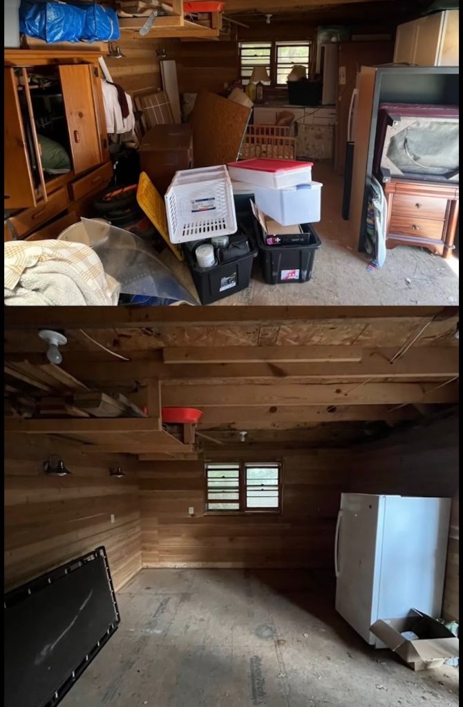 Cleanout Brothers before and after estate cleanout in Nashville
