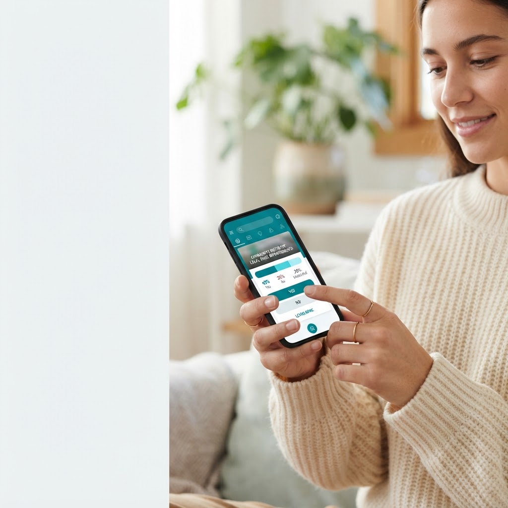 Person using the Your Say Today app