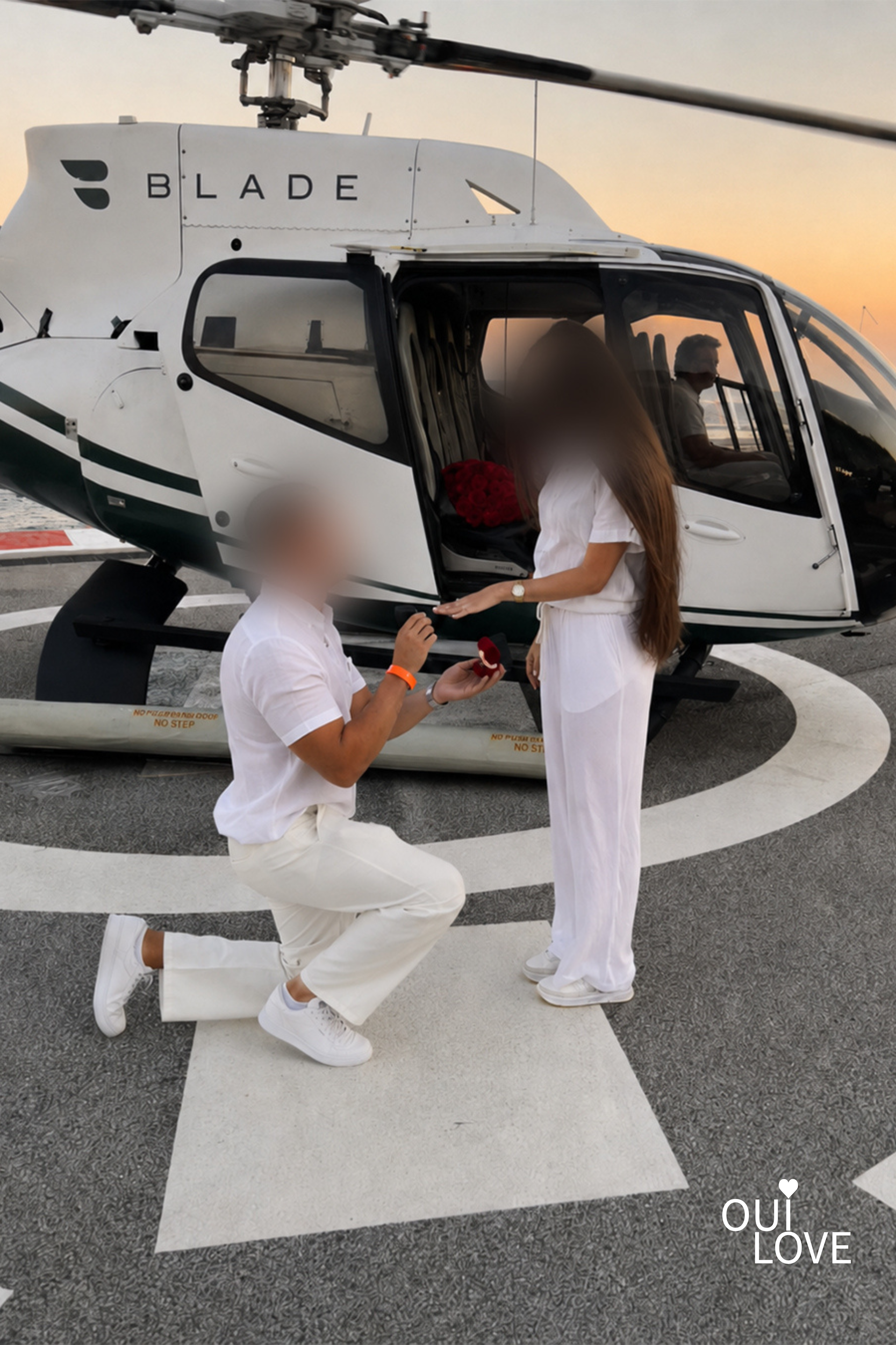 摩纳哥直升机求婚
