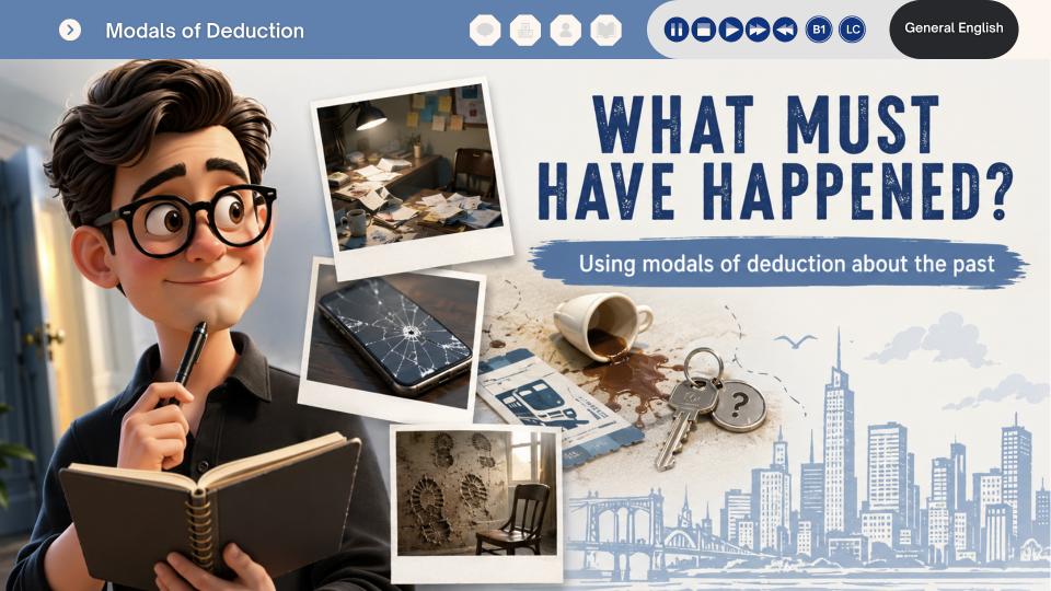 What Must Have Happened – Modals of Deduction