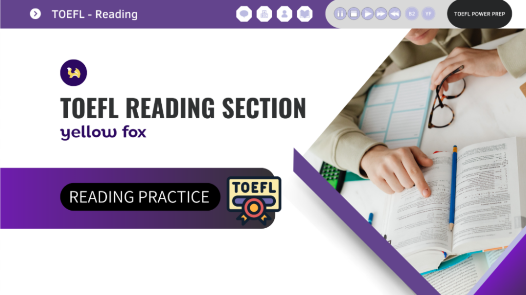 TOEFL IBT Reading Section Part 01