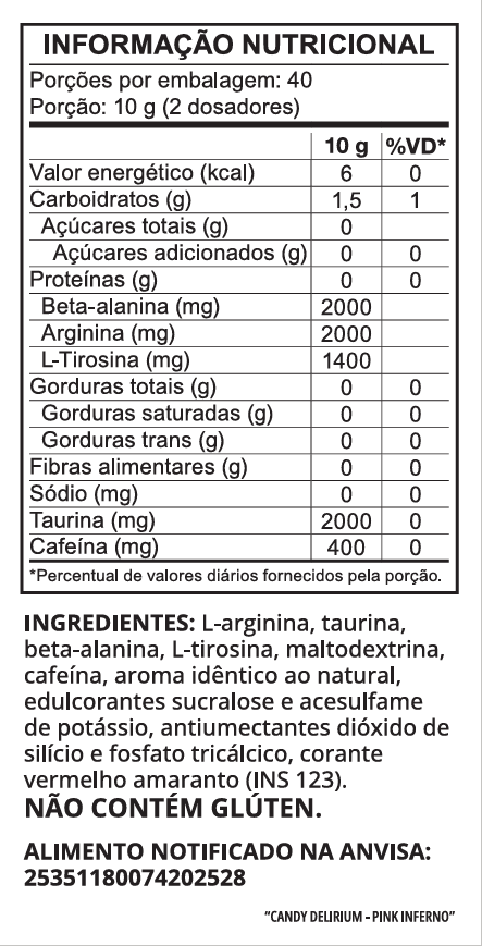 Informação Nutricional