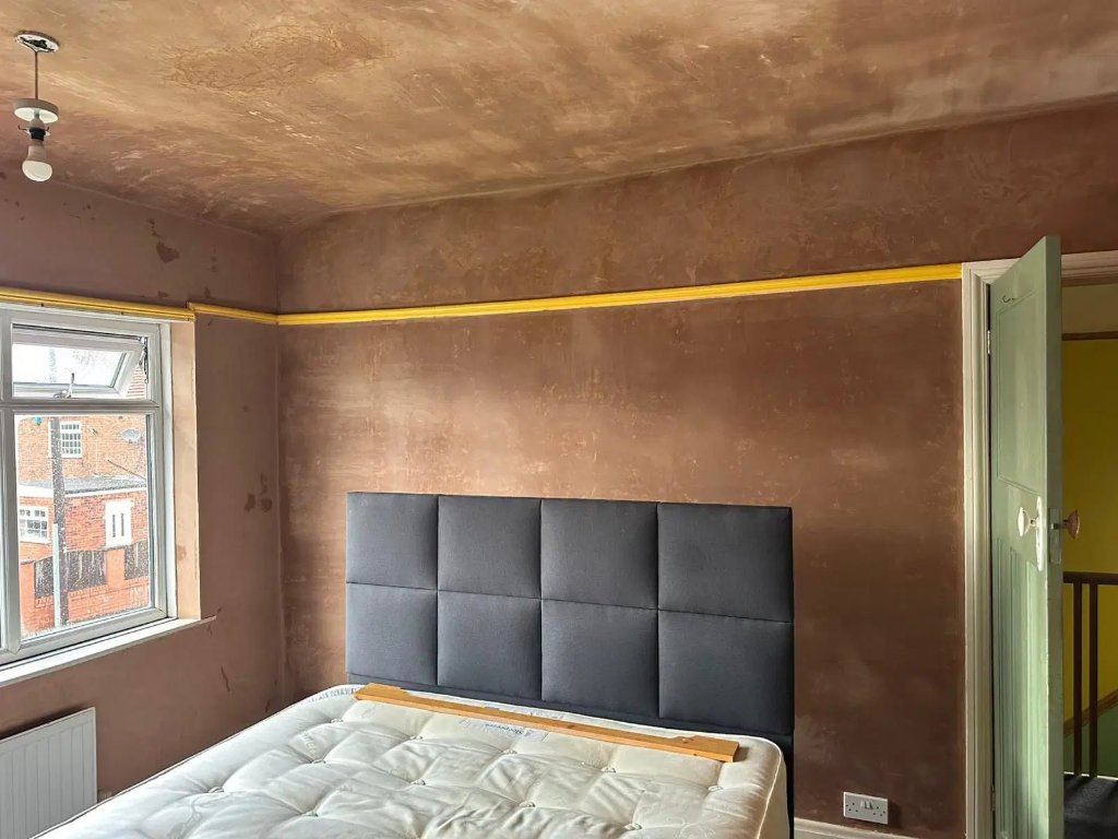 Victorian terrace wall skim — South London plastering