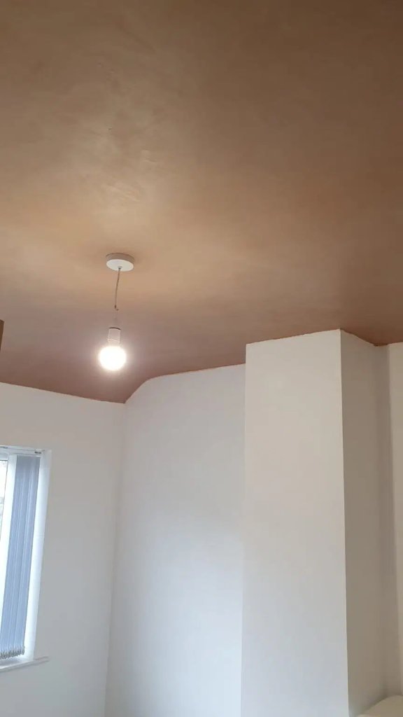 Bedroom plastering in progress — London
