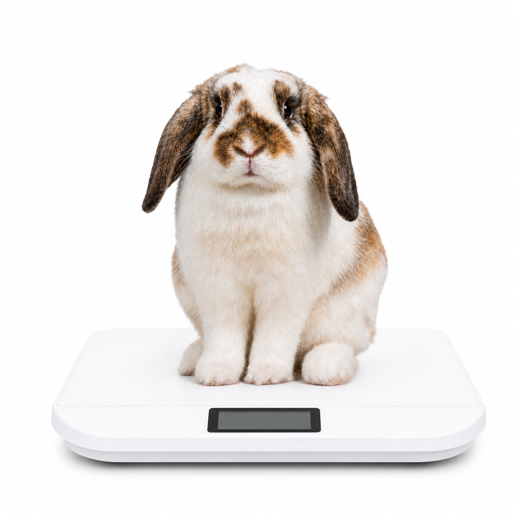 Rabbit on scales