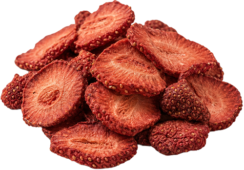 Dried strawberries (unsweetened)