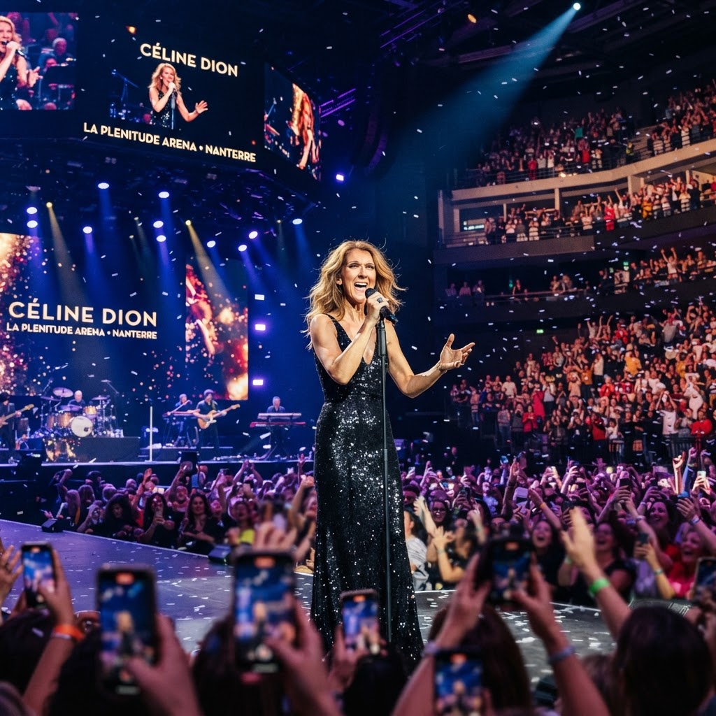 Céline Dion at La Plenitude Arena