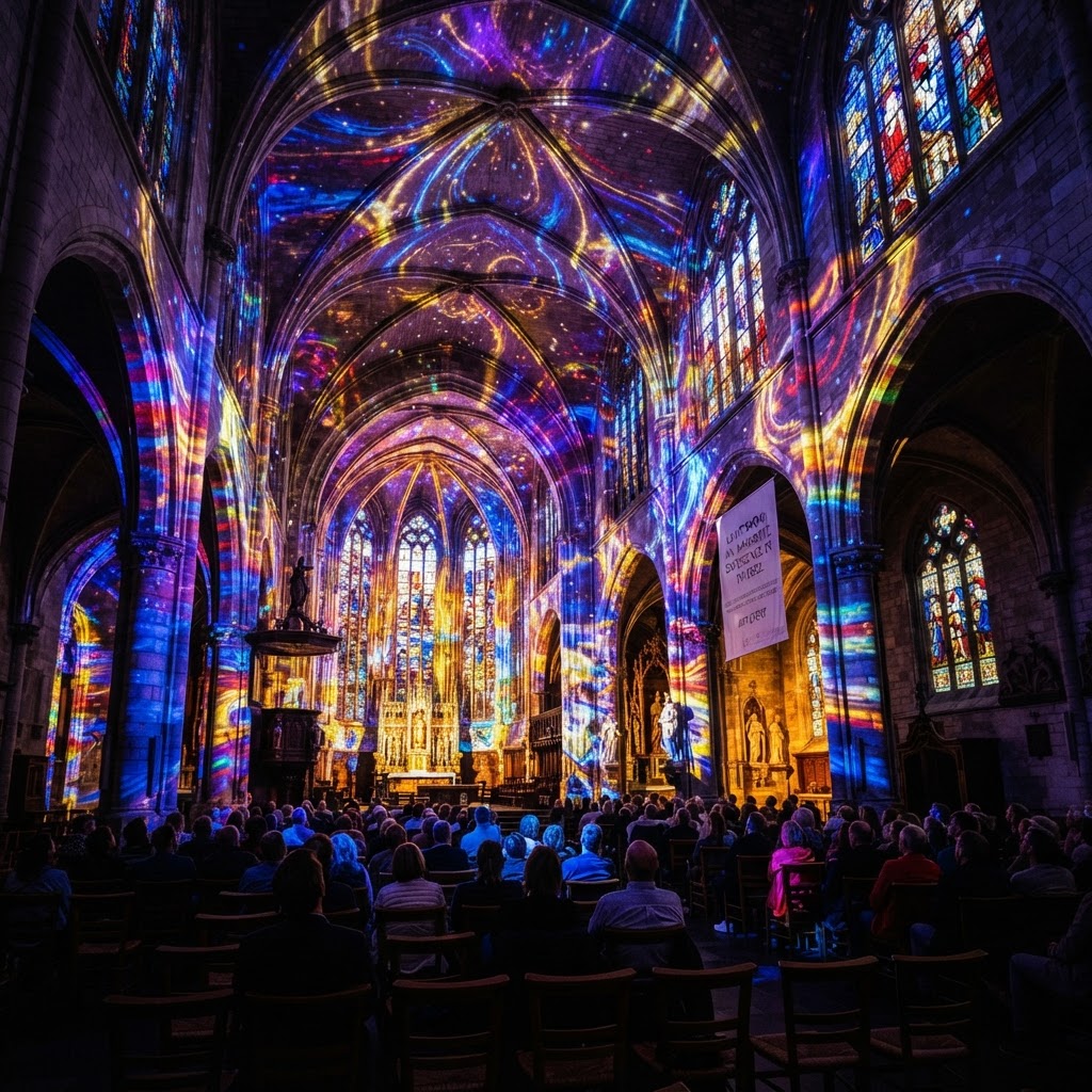 Light show: An immersive experience in the Sablon church