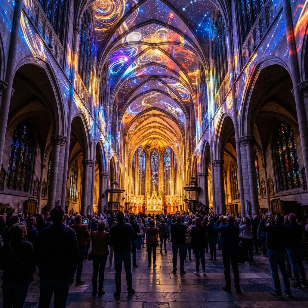 Light Show: An immersive experience in the Sablon church