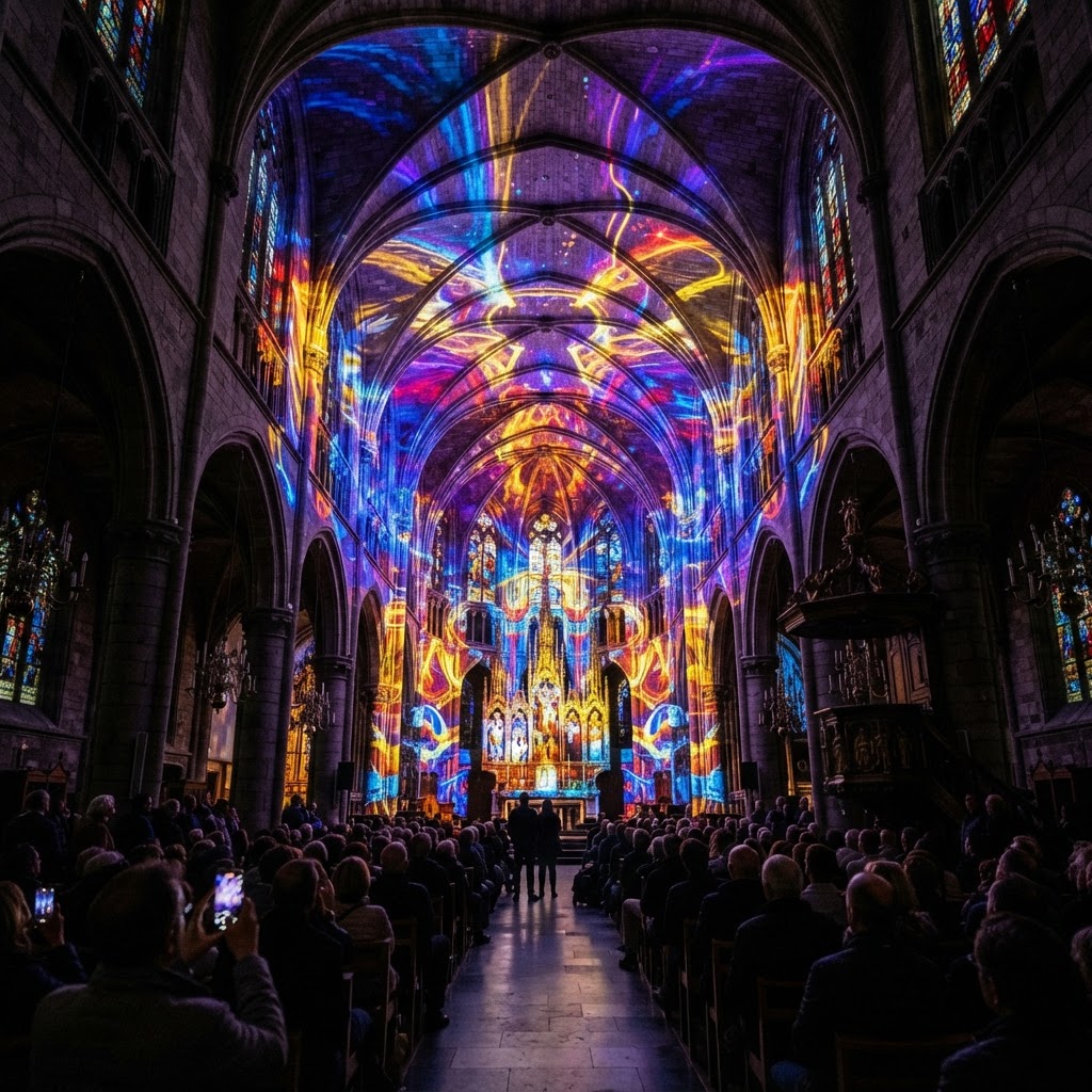 Immersive Light Show: Church of Our Lady of Victories