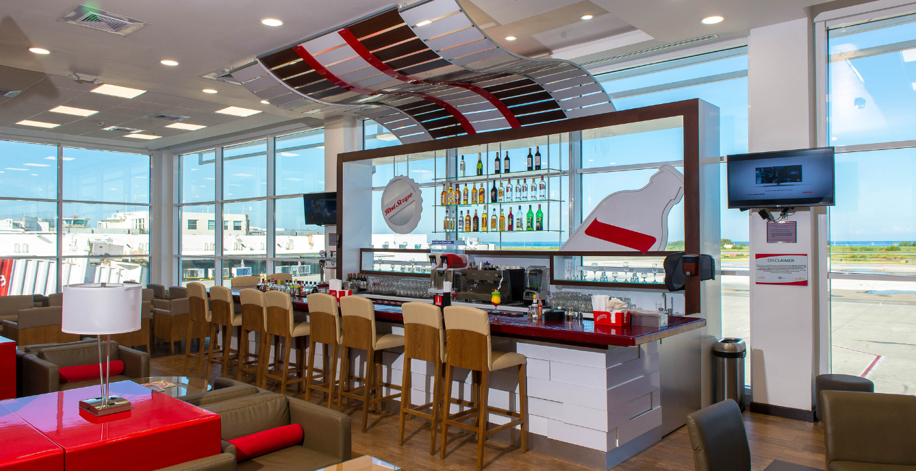 Club Mobay airport lounge, Jamaica