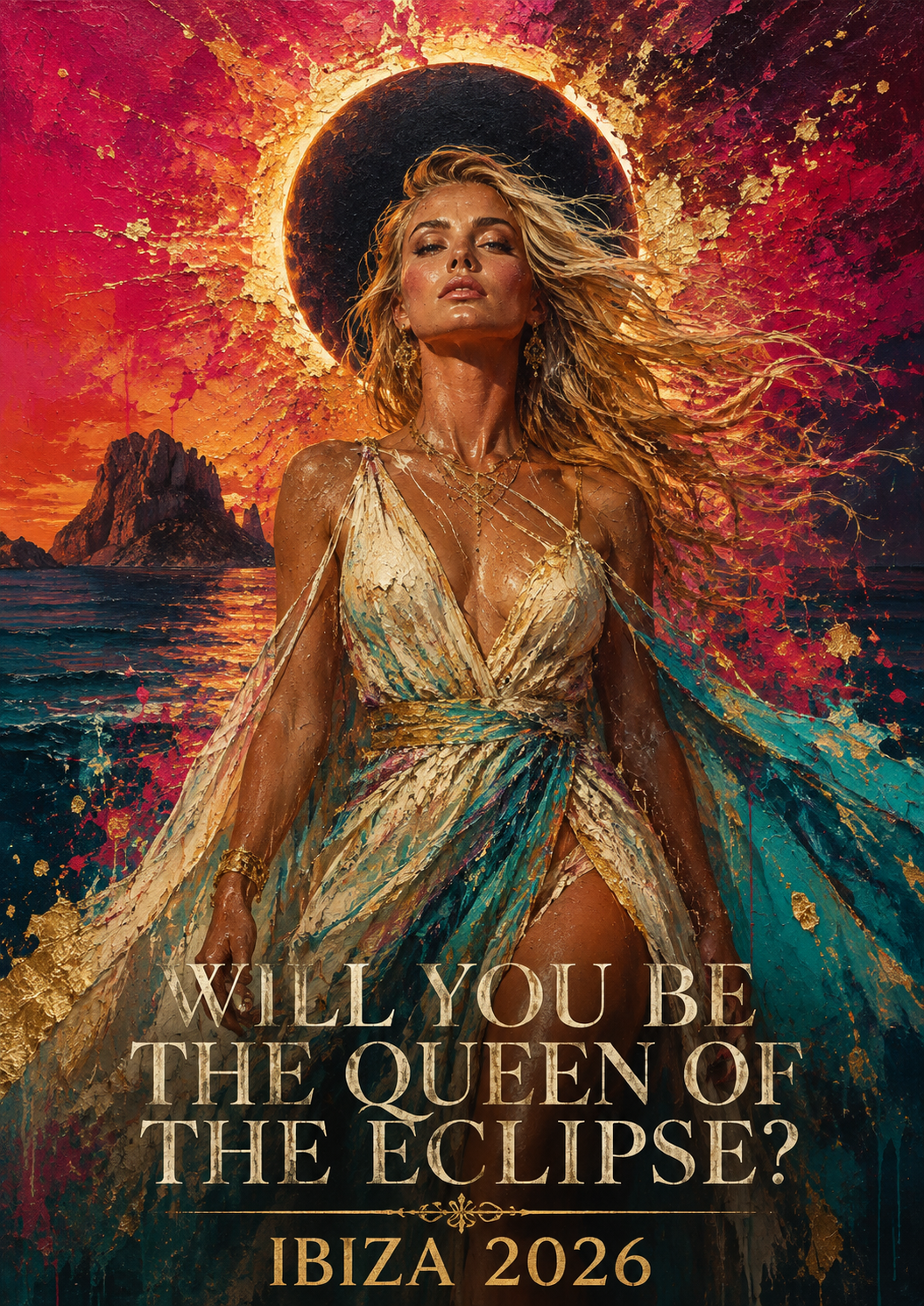 Póster · ¿Serás la Reina del Eclipse? (Ibiza 2026)