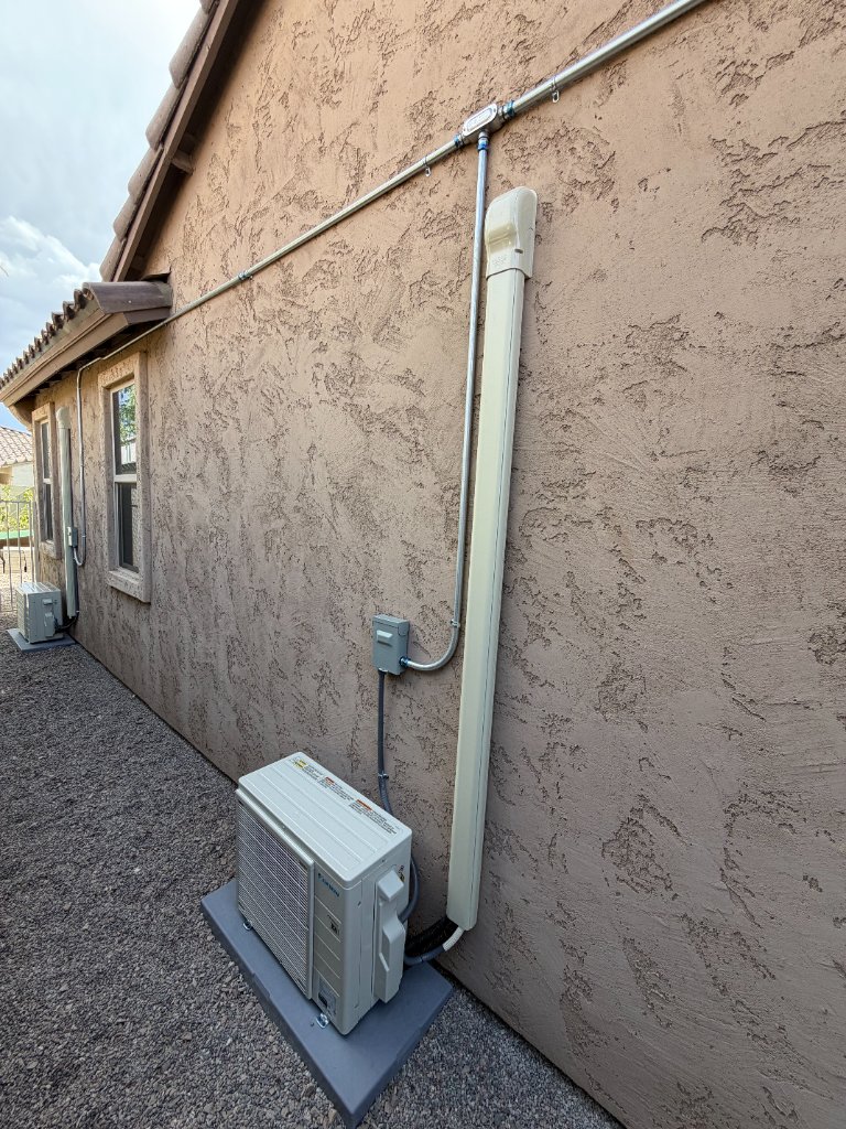 Mini split installation for Tandem Garage in Phoenix Arizona