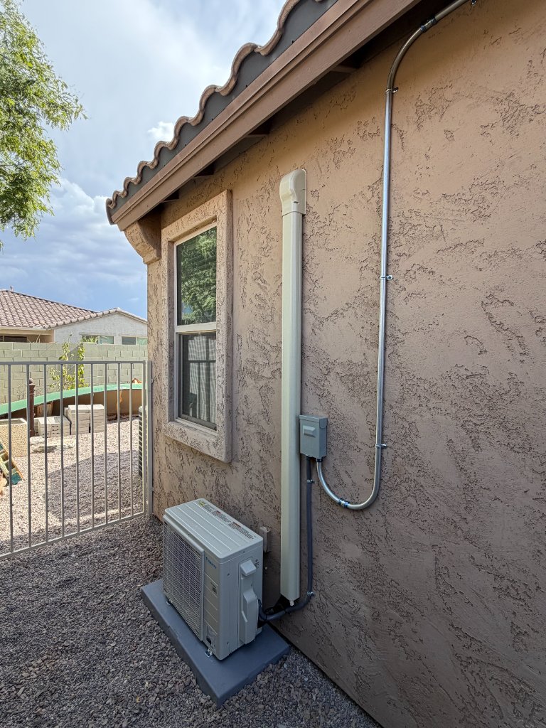 Daikin mini split outdoor condenser installation Phoenix Arizona