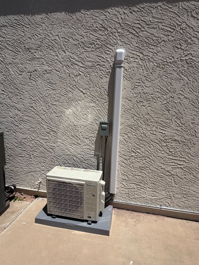 Daikin mini split indoor unit installation Phoenix Arizona