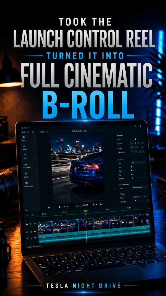 Tesla Night Drive - Launch Control Reel to Full Cinematic B-Roll
