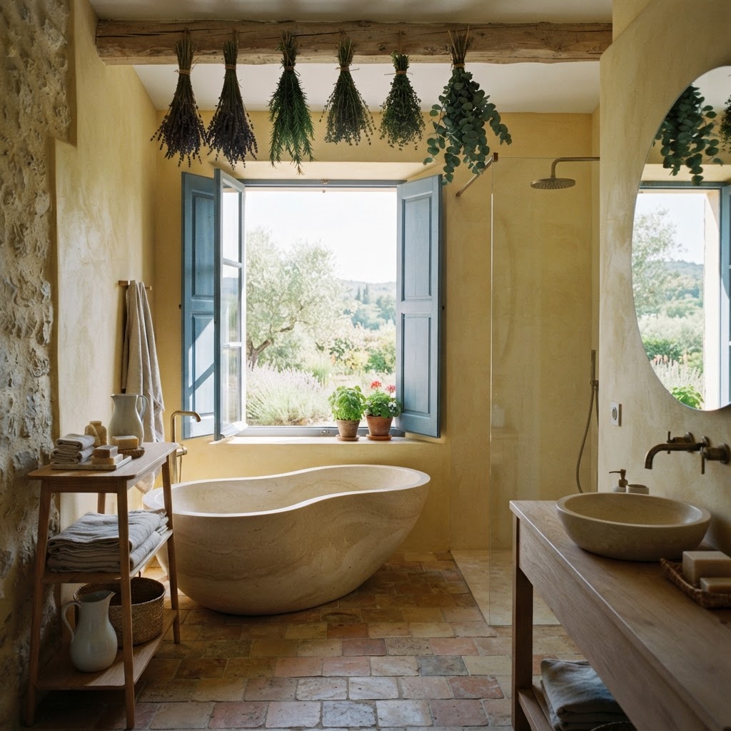 Échos de la fluidité : la salle de bain comme réflexion de l’art de vivre contemporain