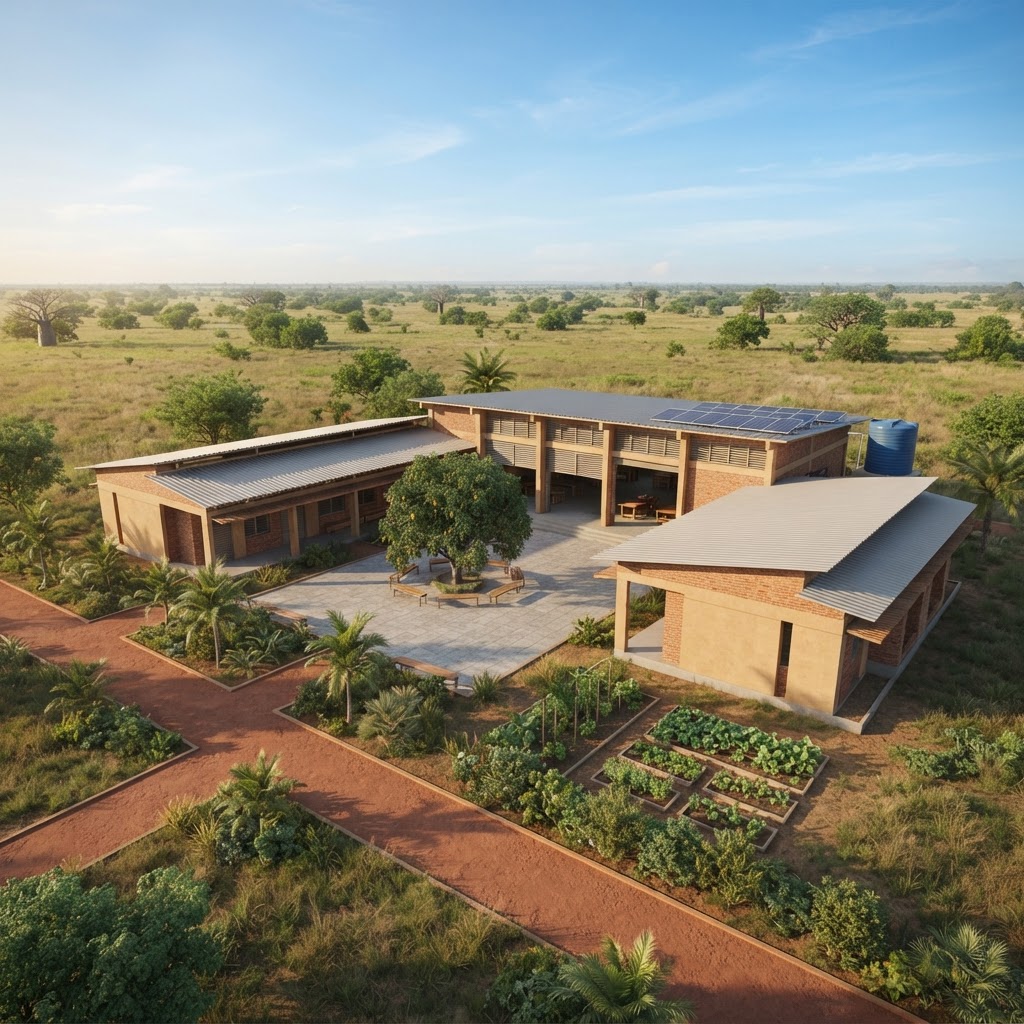Indicative architectural concept for the Kantora Skills Training Development Center