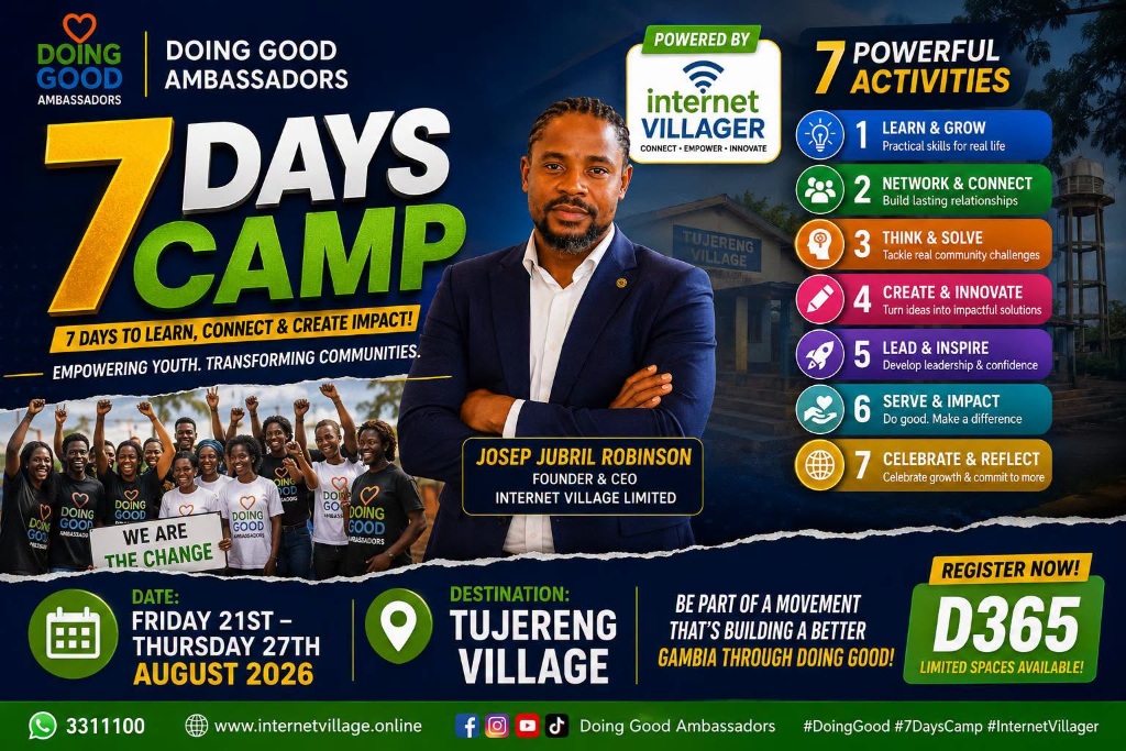 7 Days Camp — Internet Village · Tujereng · The Gambia