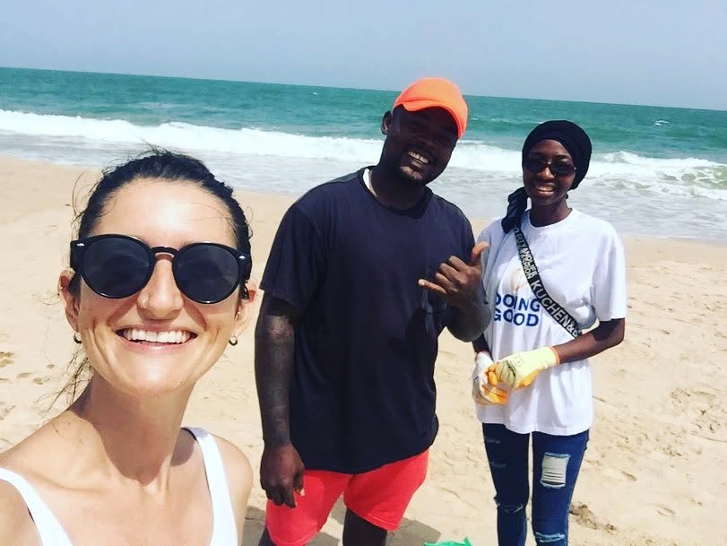 Beach cleanup with Ocean Heroes