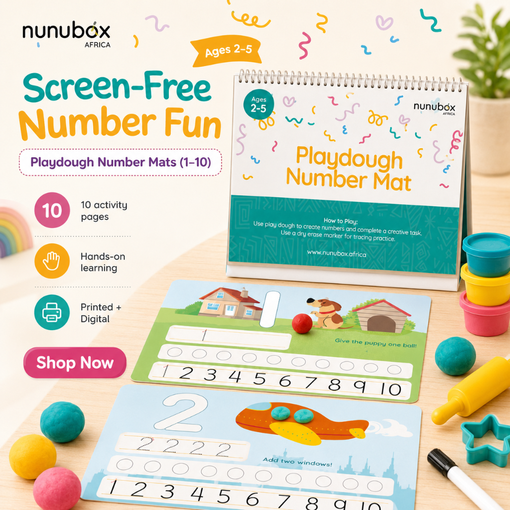 Playdough Number Mats (1–10)