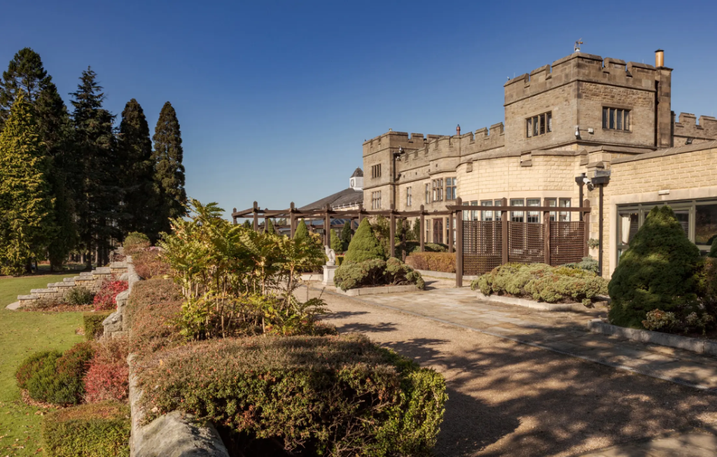 Slaley Hall Hotel exterior and gardens