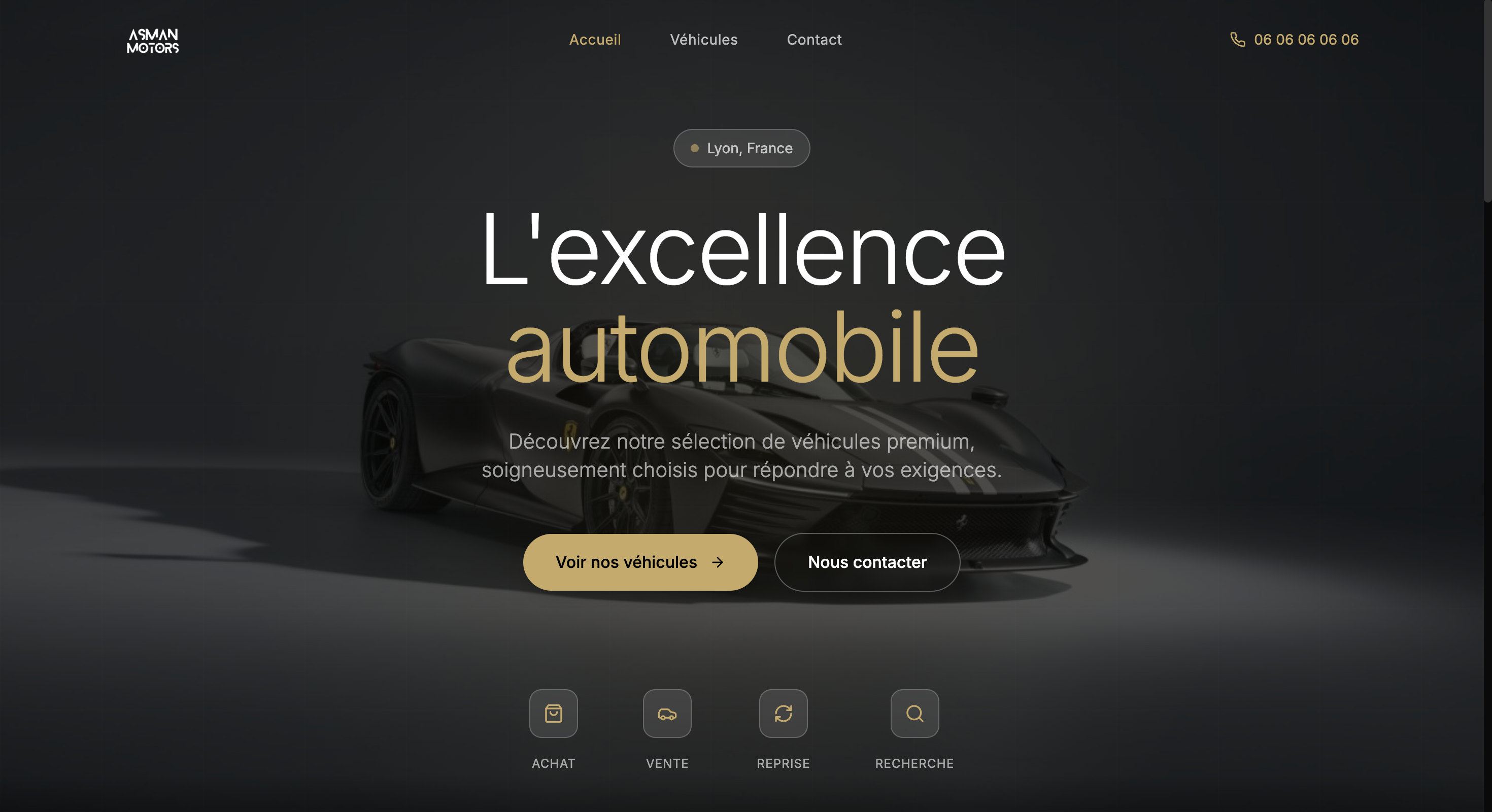 Luxury Car Sales Website template preview