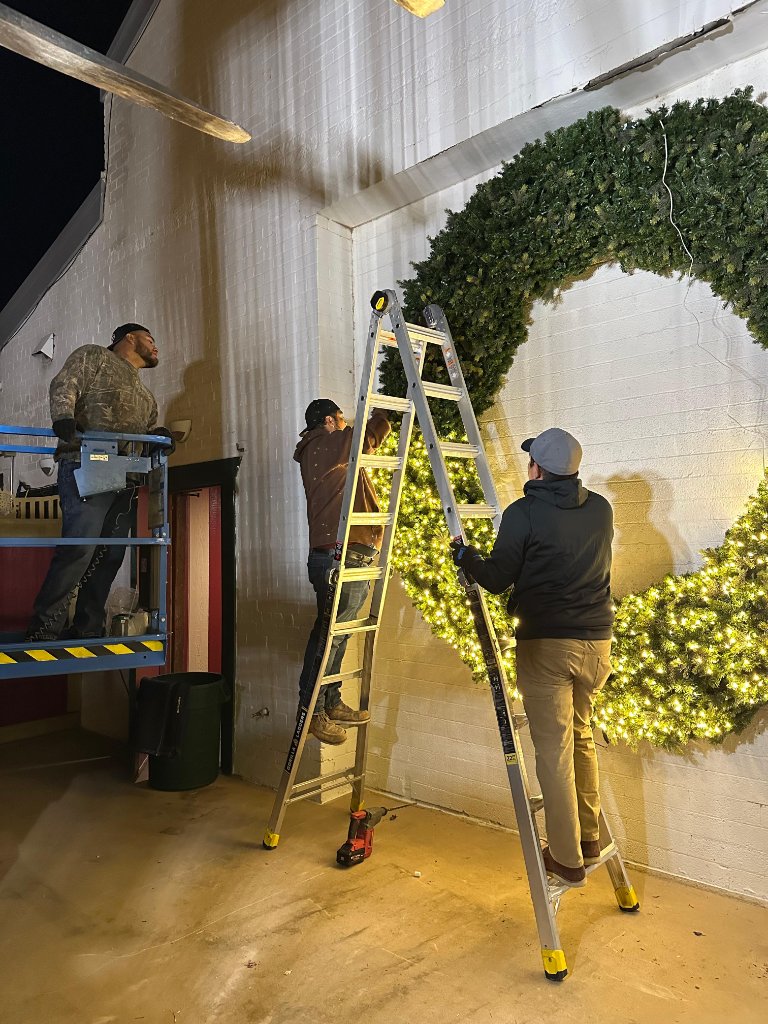 Stardust Build · Wreath Installation