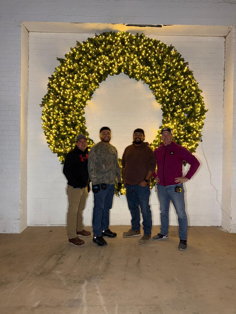 Stardust Build · Giant Wreath Installation