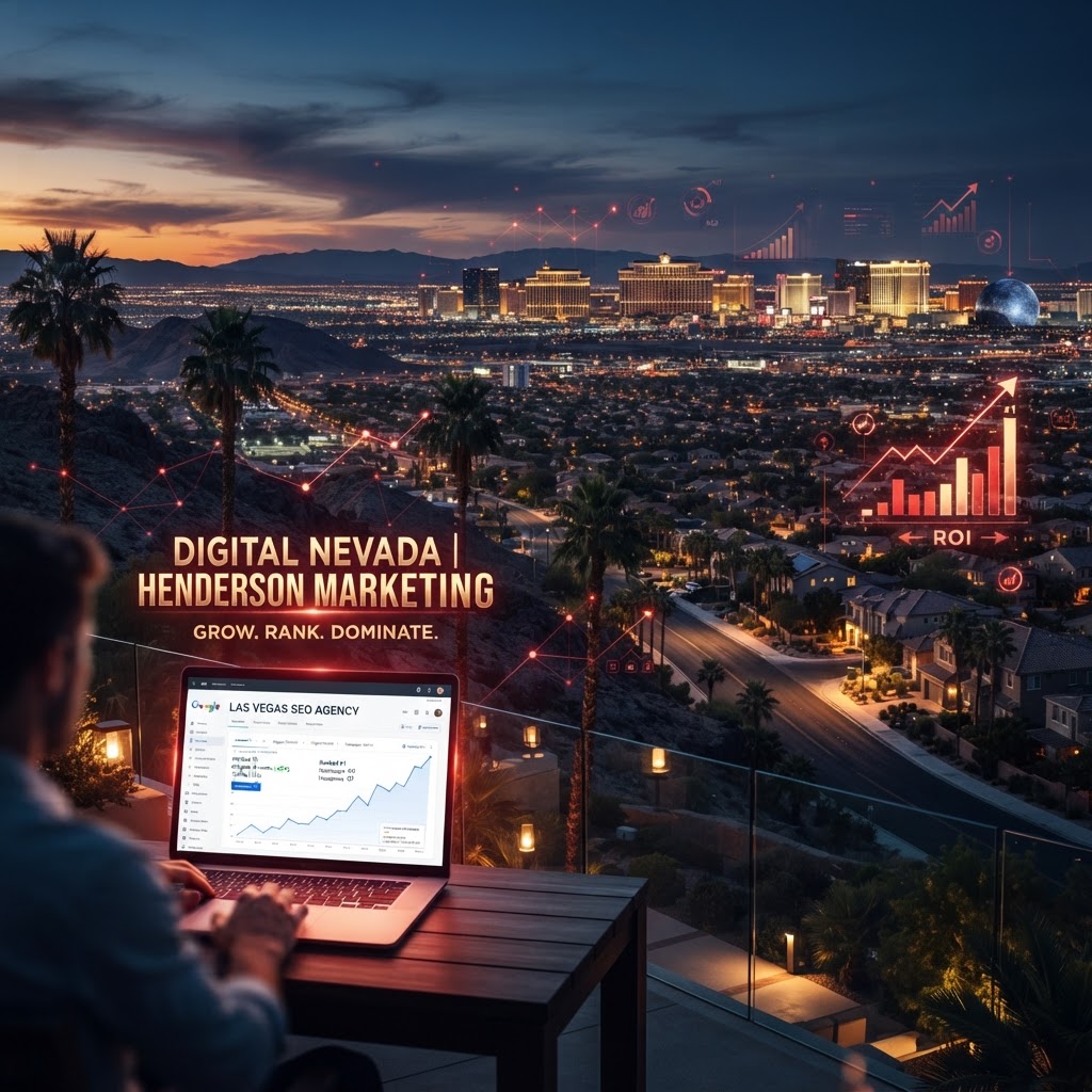 Henderson, NV marketing agency Vegas Marketing helping Henderson businesses rank #1 on Google with SEO, web design, and digital marketing services