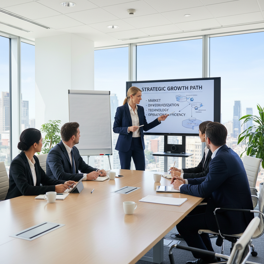 Professional business consulting meeting