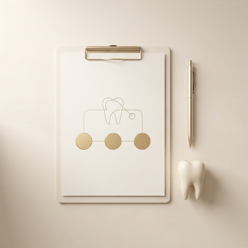 Treatment Planning · Representative 3D illustrations, not photographs of the clinic.
