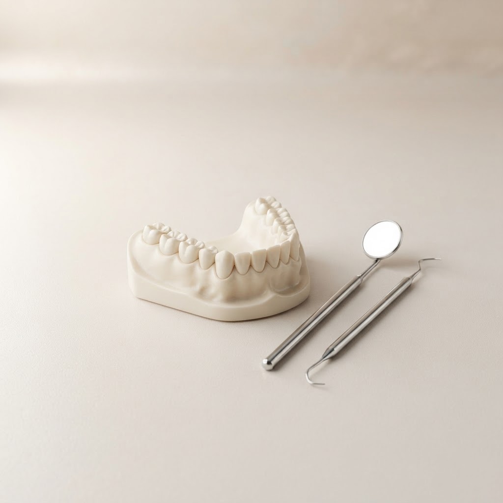 Assessment · Representative 3D illustrations, not photographs of the clinic.