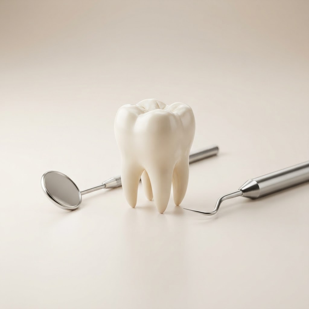 Checkup & Cleaning · 3D treatment illustrations, not clinical results.