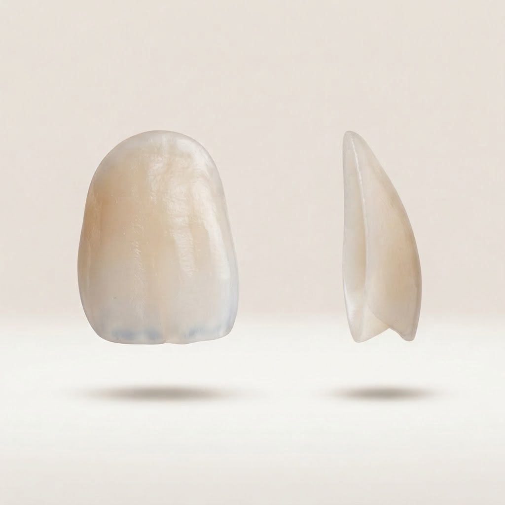 Personal line · A finer edge, natural translucency and more detailed contours. AI concept illustration, not a product photograph. Thickness is illustrative, not to scale.