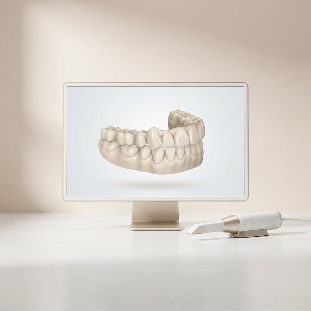 Digital Diagnosis · Representative 3D illustrations, not photographs of the clinic.