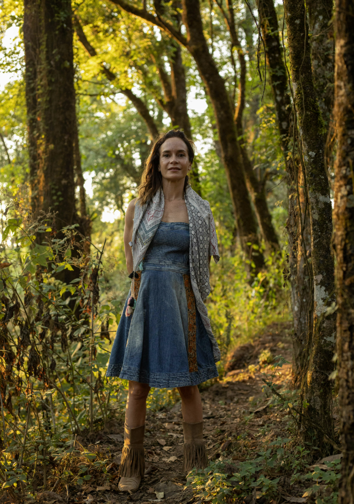 Ana Desvignes en el bosque