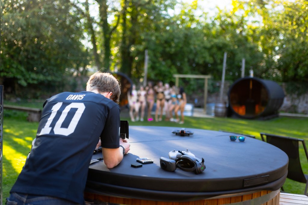 Behind the scenes drone shoot