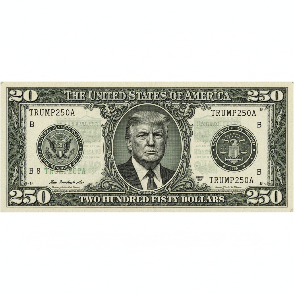 Administration Pushes for $250 Bill Featuring Trump's Portrait — But Legal and Legislative Hurdles Loom