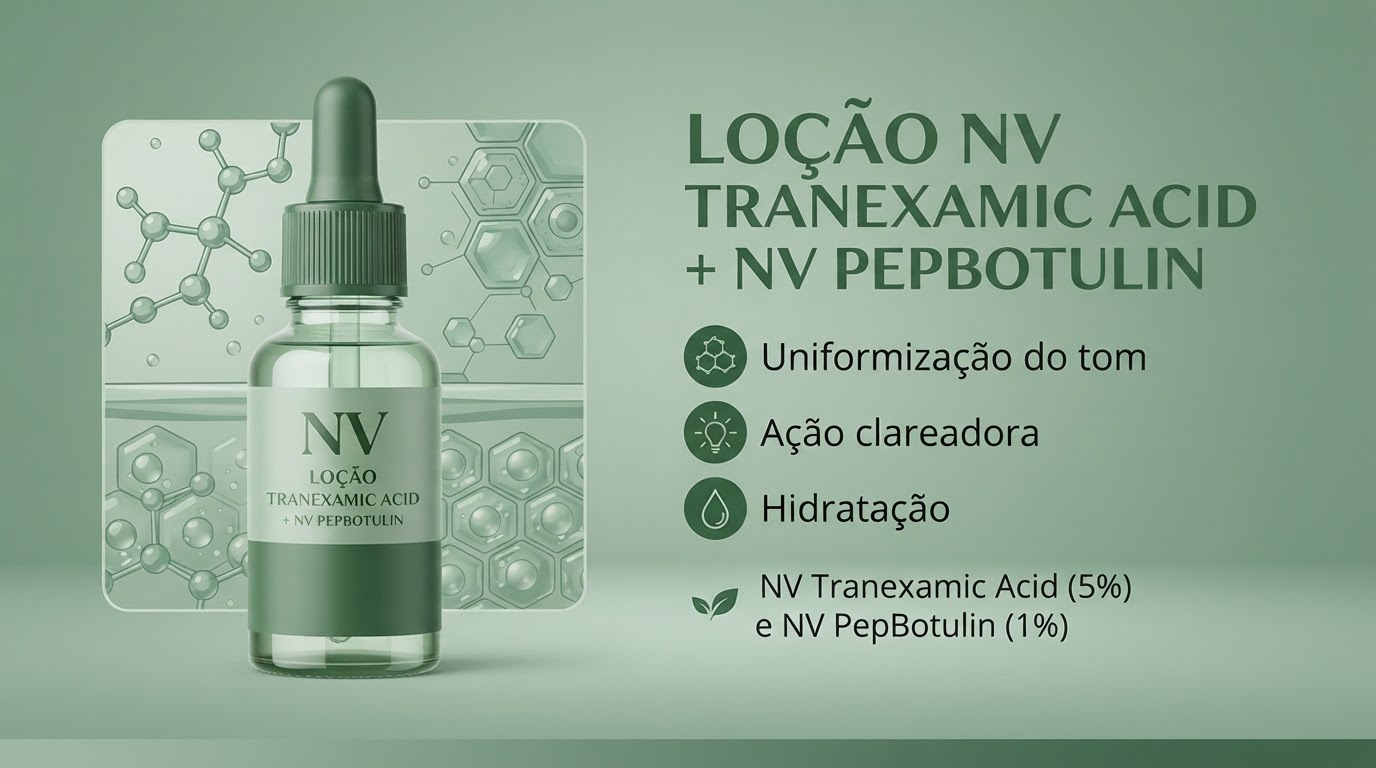 Loção NV Tranexamic Acid, layout Informações