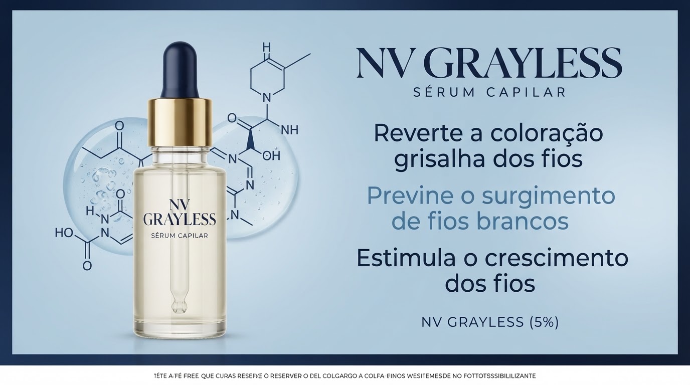 Sérum NV Grayless, layout Informações